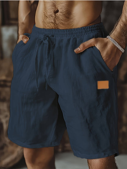 Men's Beach Shorts - Drawstring Waist With Pockets