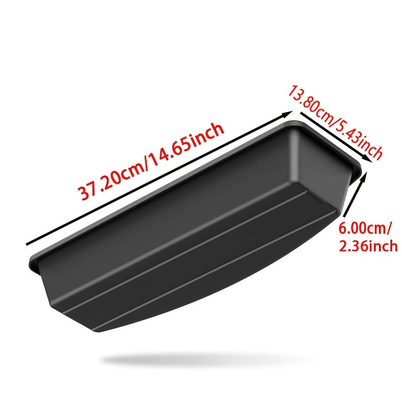 Under Car Seat ABS Storage Box, Fits Most Car Models, Front And Rear Seat Space Organizer, Hidden Tray, Efficient Car Part Storage, Car Organizer