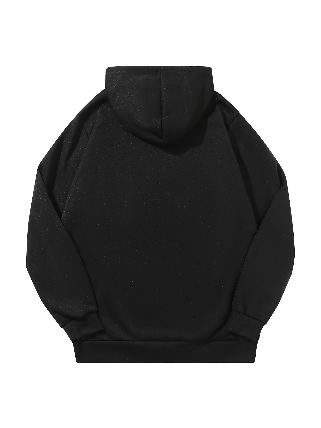 Men's Solid Color Hoodie - Long Sleeve Relaxed Fit