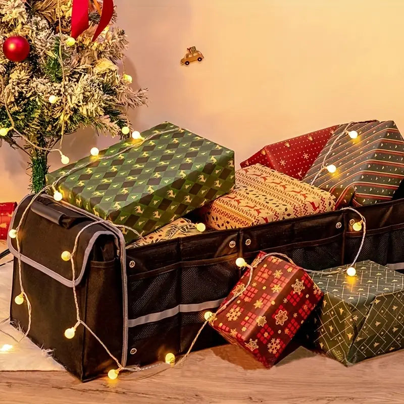 Organize Your Car with This Foldable Car Trunk Organizer and Small Storage Bag