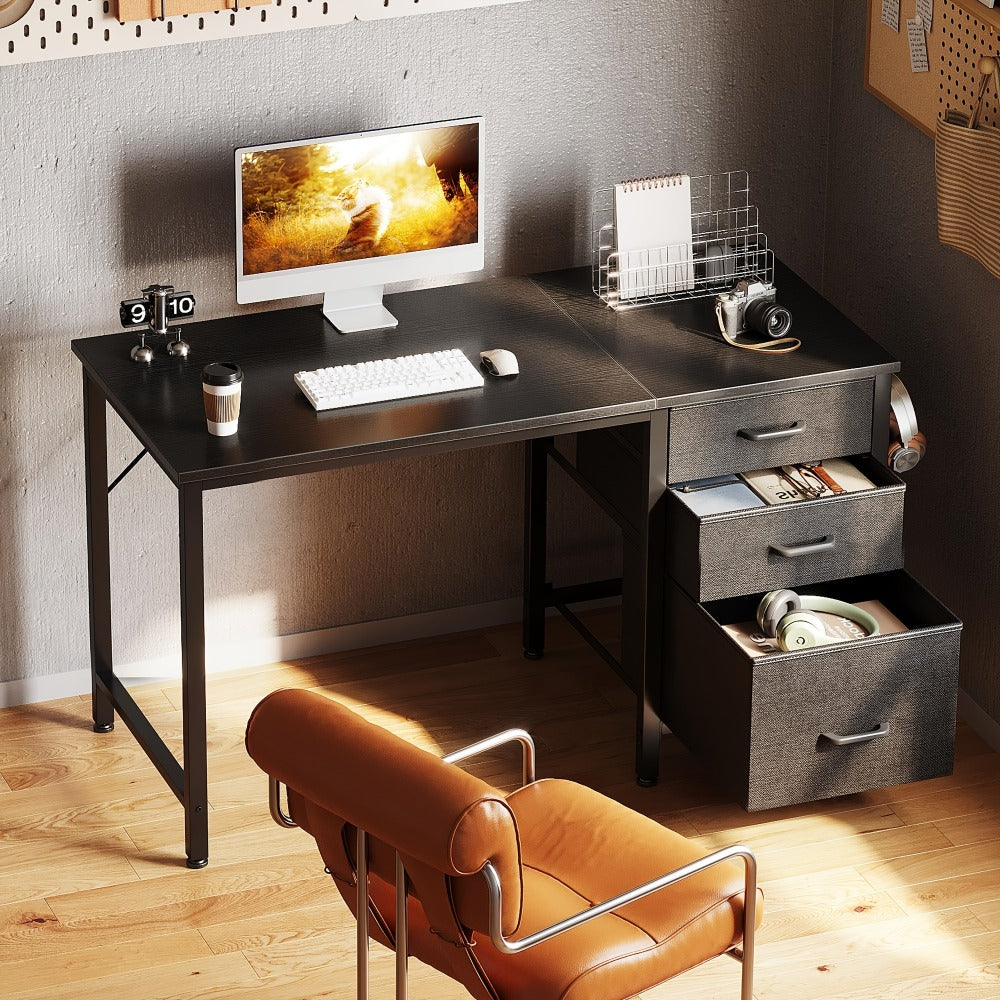 Fabric Computer Desk, Writing and Study Desk for Work, Display, and Everyday Use detail image - detail view 12