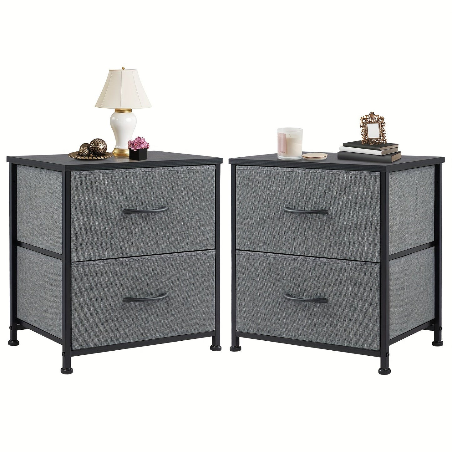 Nightstand shown in the 2 Pack-Grey option