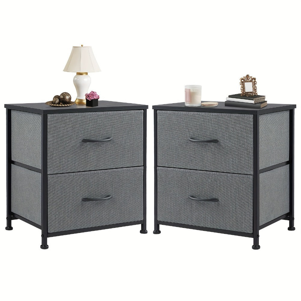 Fabric Nightstand, Bedroom Side Table for Practical Everyday Home Use detail image - detail view 10