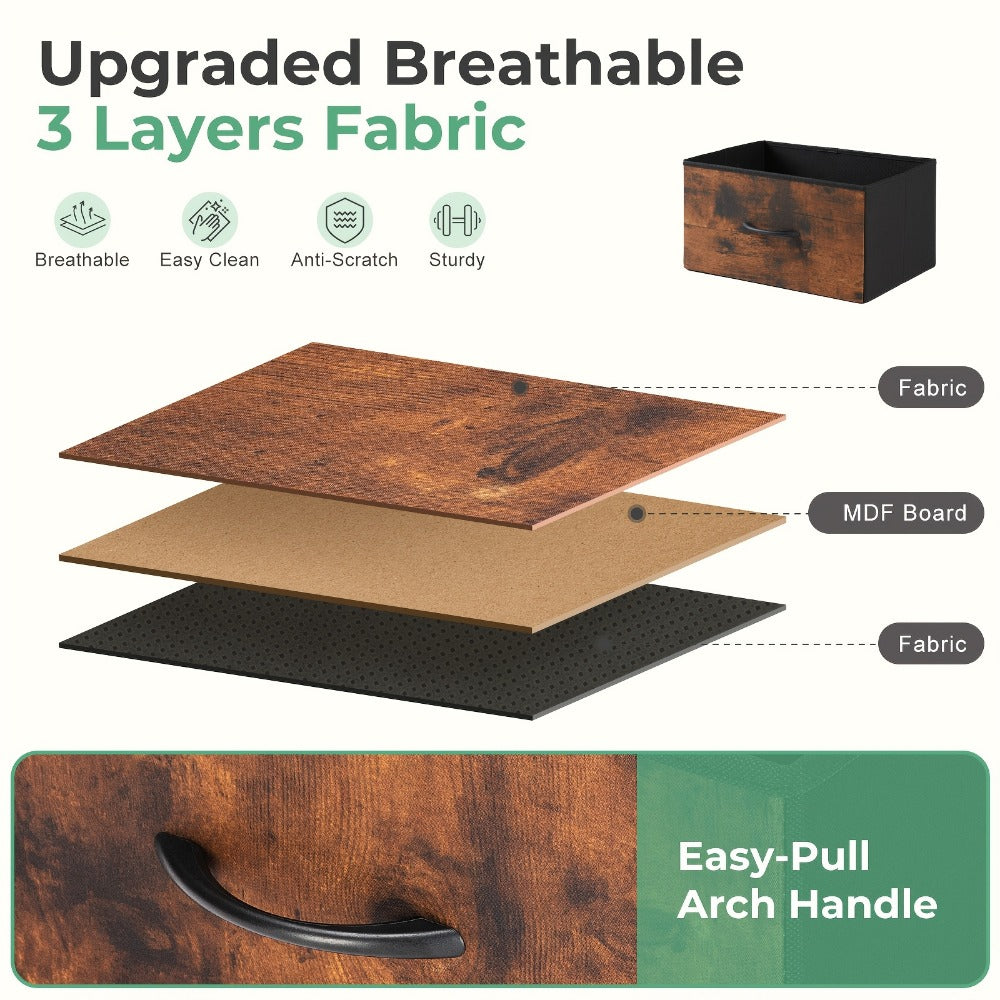 Fabric Nightstand, Bedroom Side Table for Practical Everyday Home Use detail image - detail view 11