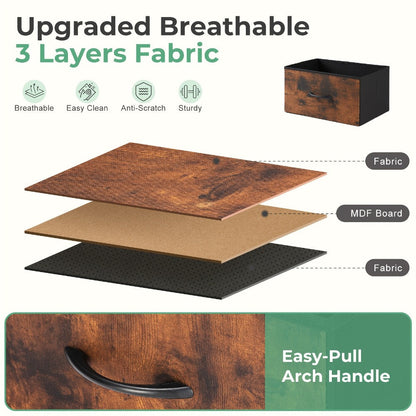 Fabric Nightstand, Bedroom Side Table for Practical Everyday Home Use detail image - detail view 11