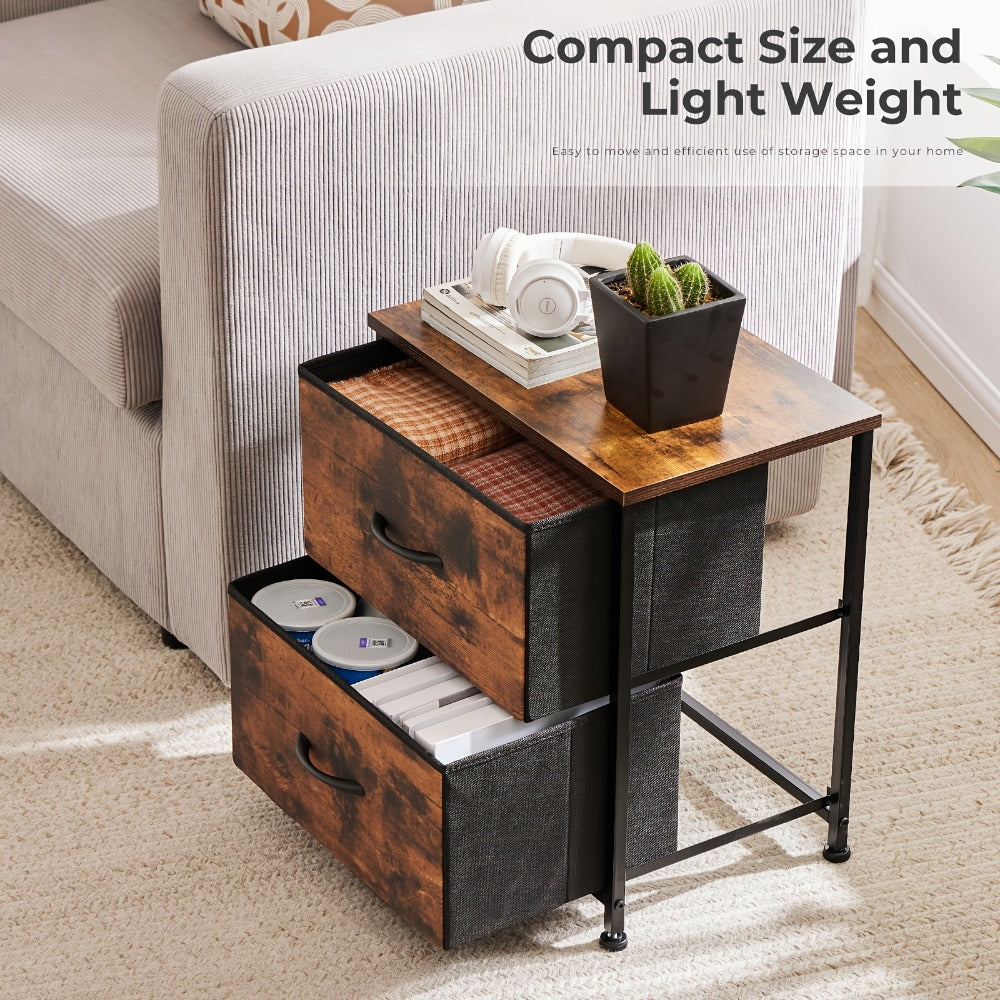 Fabric Nightstand, Bedroom Side Table for Practical Everyday Home Use detail image - detail view 13
