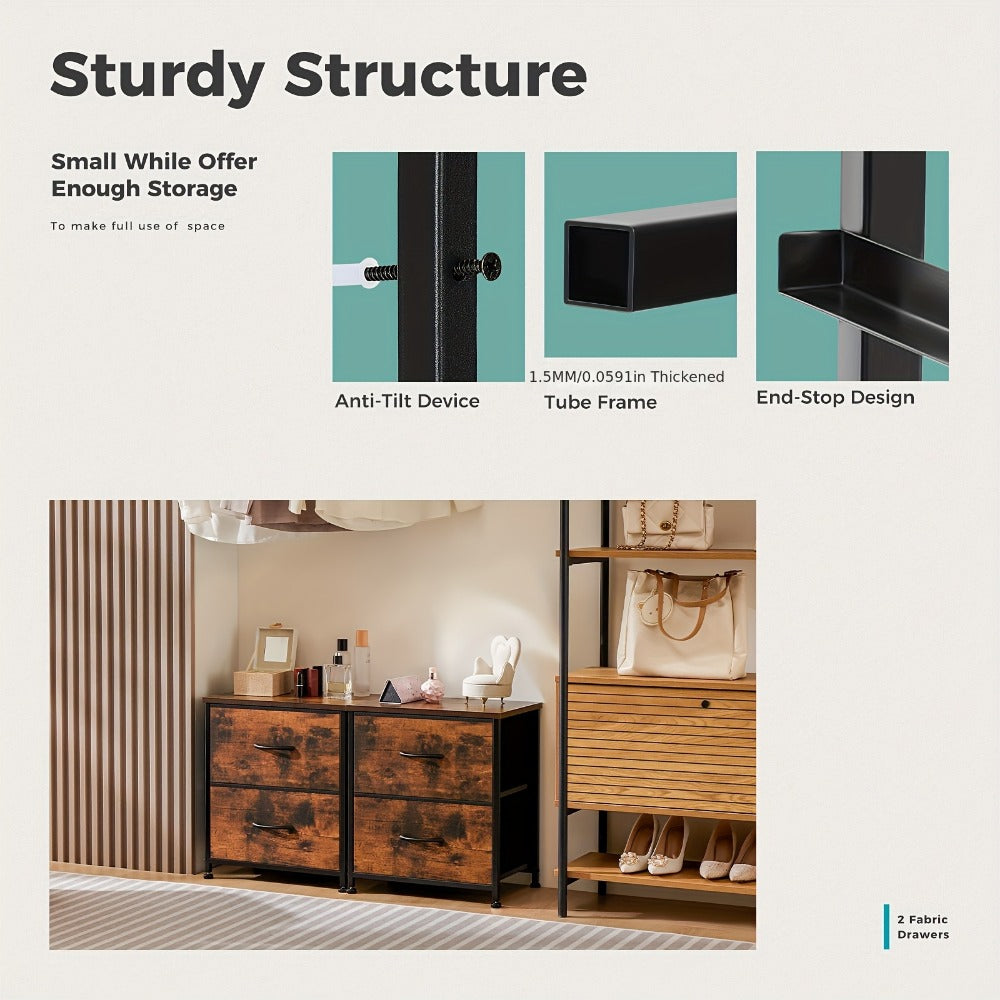 Fabric Nightstand, Bedroom Side Table for Practical Everyday Home Use detail image - detail view 6