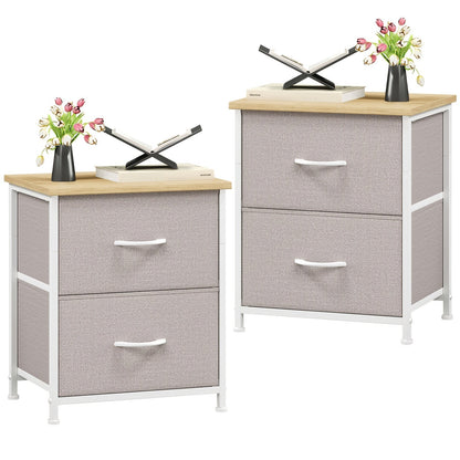 Nightstand shown in the Ash Gray, 2pcs option
