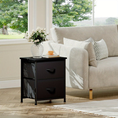 Fabric Nightstand with Multiple Color Options, Bedside Table for Bedroom detail image - detail view 12