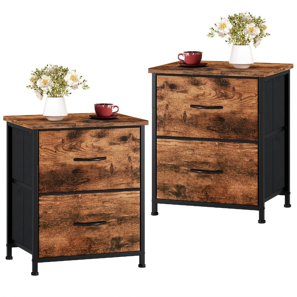 Fabric Nightstand with Multiple Color Options, Bedside Table for Bedroom detail image - detail view 15