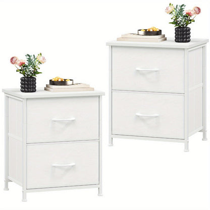 Fabric Nightstand with Multiple Color Options, Bedside Table for Bedroom detail image - detail view 17