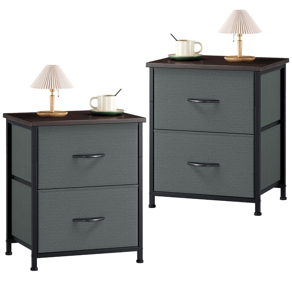 Fabric Nightstand with Multiple Color Options, Bedside Table for Bedroom detail image - detail view 5