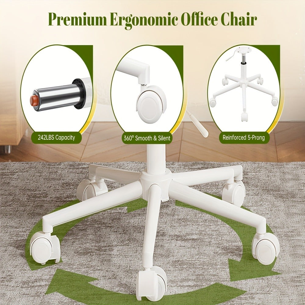 Fabric Office Chair with Adjustable Height for Comfortable Everyday Seating detail image - detail view 7