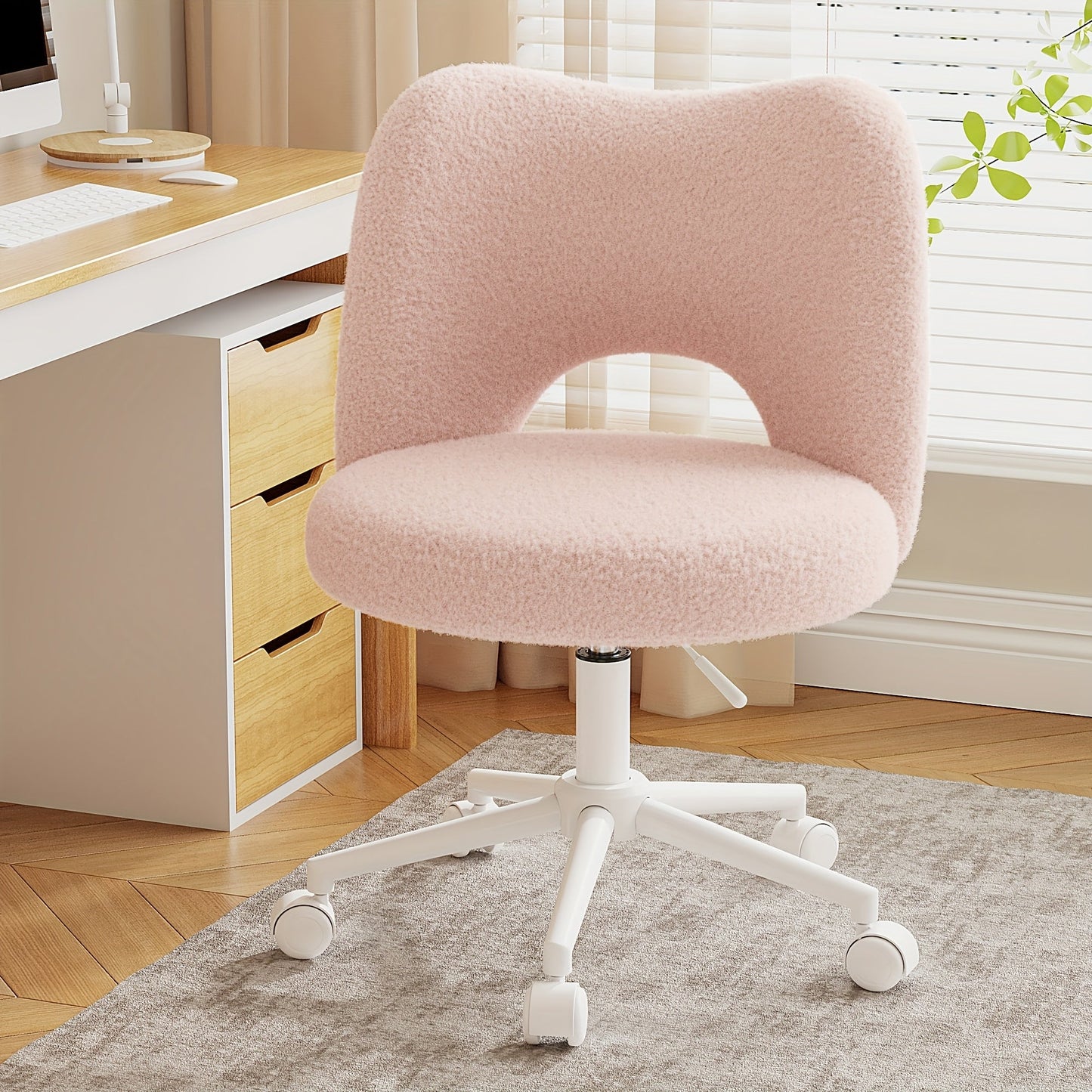 Office Chair shown in the Pink option