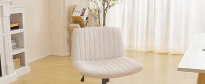 Fabric Office Chair with Cross-Legged Seat and Rolling Wheels detail image - detail view 14