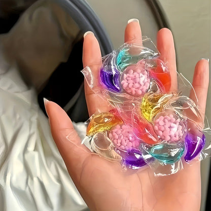 Laundry Gel Beads Six-in-One Concentrated Detergent Pods – Powerful Stain Removal & Long-Lasting Fragrance, 200g / 300g / 600g Pack