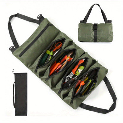 Collapsible Tool Bag Organizer for Hardware Storage | Foldable Tool Kit Bag for Carpentry Electricians Automotive Repairs Outdoor | Portable Buggy Bag Easy Transport
