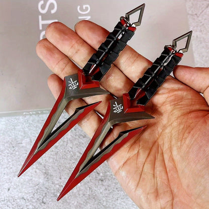 Mini Metal Katana Cosplay Prop Safe Unsharpened 5.5in – Japanese Samurai Sword Ninja Knife Anime Accessory, Real-Scale Miniature Sabre Gift for Collectors & Cosplayers, 3 Styles