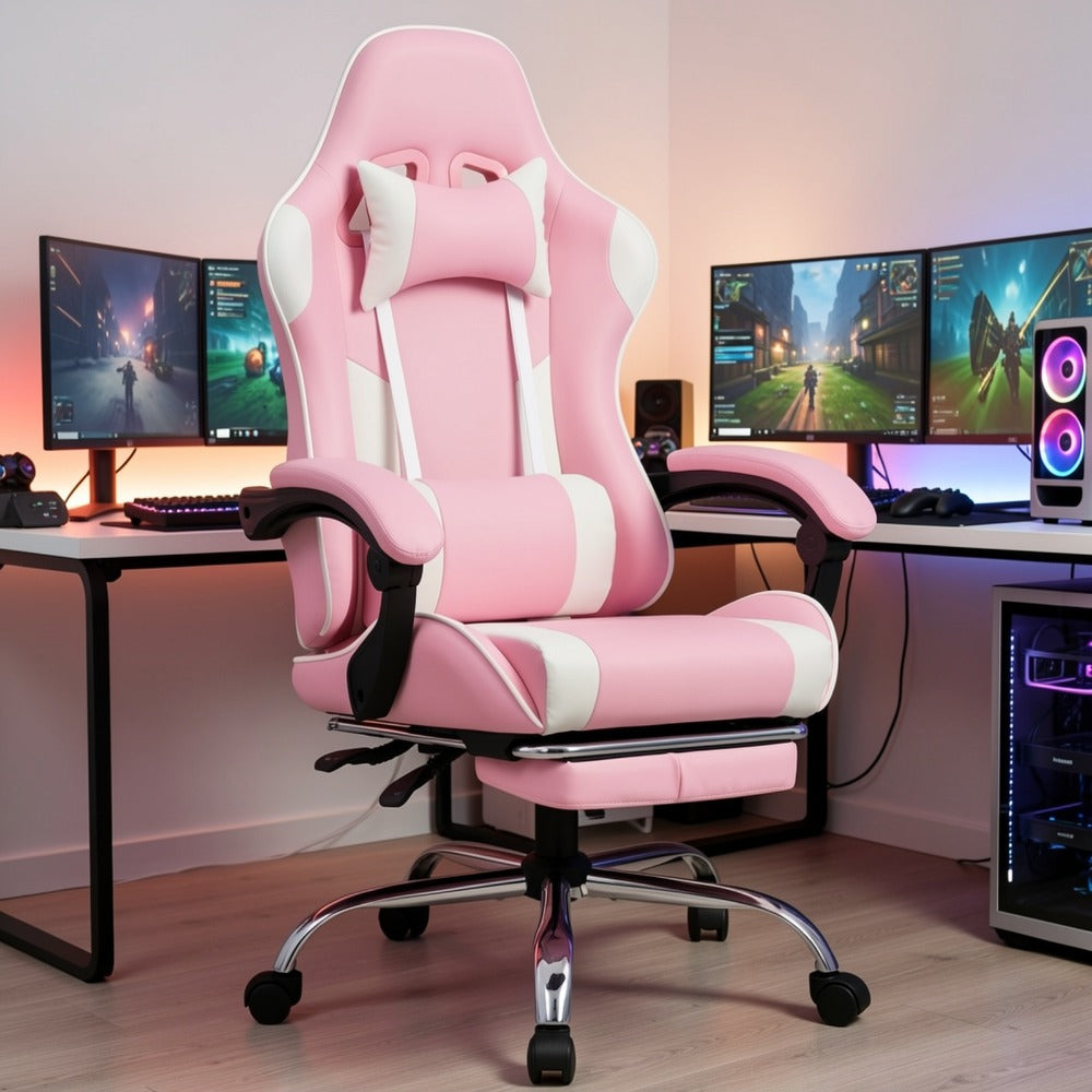 Faux Leather Gaming Chair, High-Back Gaming Seat for Comfortable Everyday Seating detail image - detail view 10