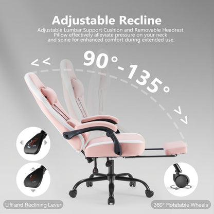 Faux Leather Gaming Chair, High-Back Gaming Seat for Comfortable Everyday Seating detail image - detail view 12