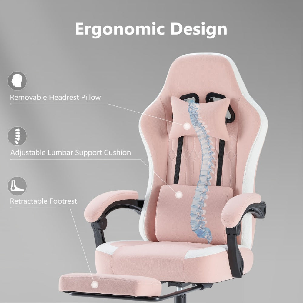Faux Leather Gaming Chair, High-Back Gaming Seat for Comfortable Everyday Seating detail image - detail view 14