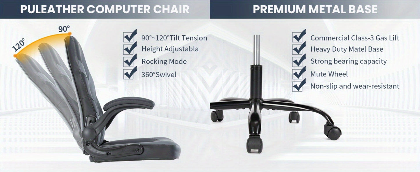 Faux Leather Gaming Chair, High-Back Gaming Seat for Comfortable Everyday Seating detail image - detail view 27