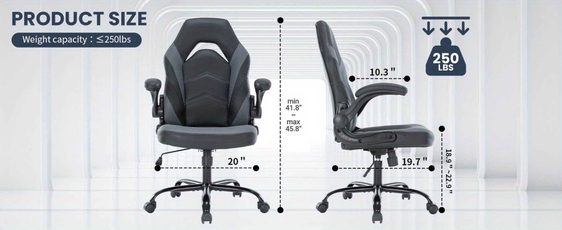 Faux Leather Gaming Chair, High-Back Gaming Seat for Comfortable Everyday Seating detail image - detail view 28