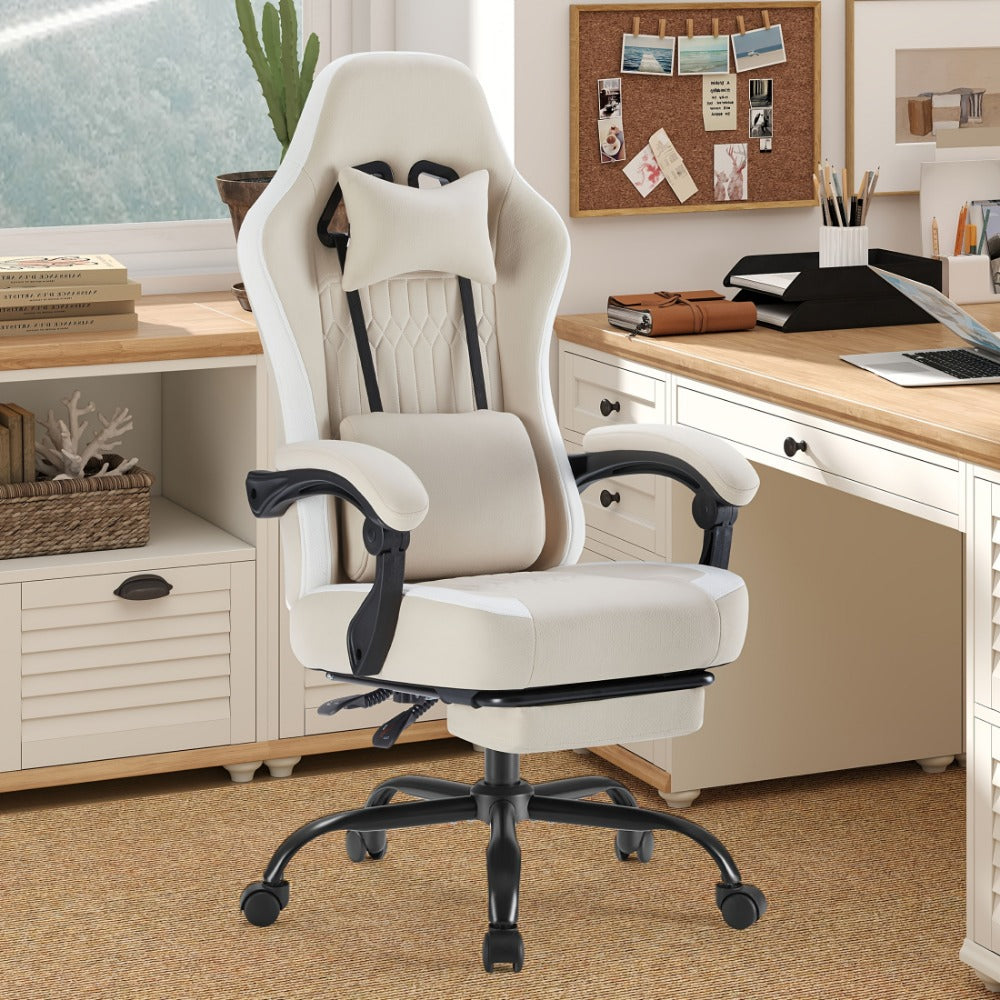Faux Leather Gaming Chair, High-Back Gaming Seat for Comfortable Everyday Seating detail image - detail view 29