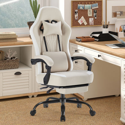 Faux Leather Gaming Chair, High-Back Gaming Seat for Comfortable Everyday Seating detail image - detail view 29