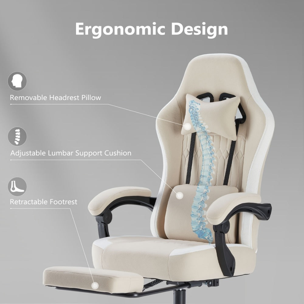 Faux Leather Gaming Chair, High-Back Gaming Seat for Comfortable Everyday Seating detail image - detail view 30