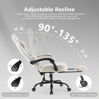 Faux Leather Gaming Chair, High-Back Gaming Seat for Comfortable Everyday Seating detail image - detail view 31