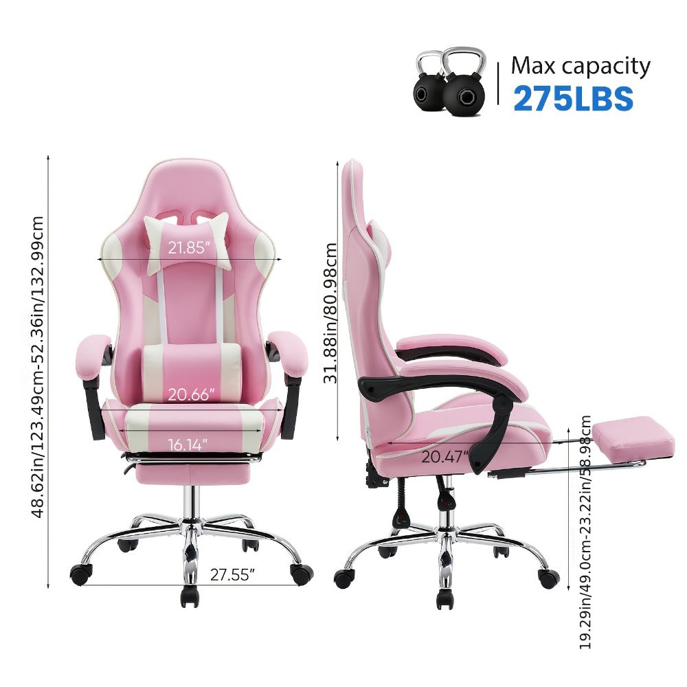 Faux Leather Gaming Chair, High-Back Gaming Seat for Comfortable Everyday Seating detail image - detail view 6