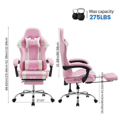Faux Leather Gaming Chair, High-Back Gaming Seat for Comfortable Everyday Seating detail image - detail view 6