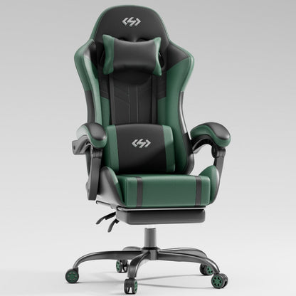 Faux Leather Gaming Chair, Reclining Computer Chair for Home Office detail image - detail view 13
