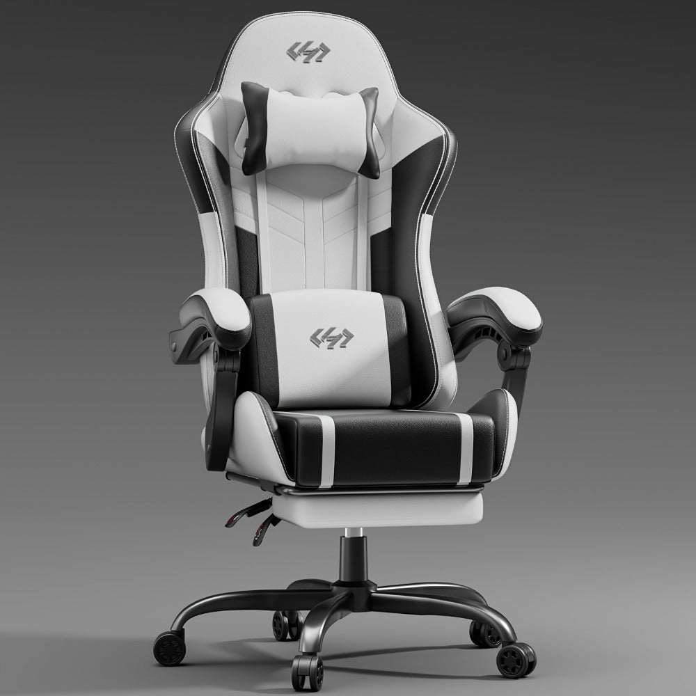 Faux Leather Gaming Chair, Reclining Computer Chair for Home Office detail image - detail view 15