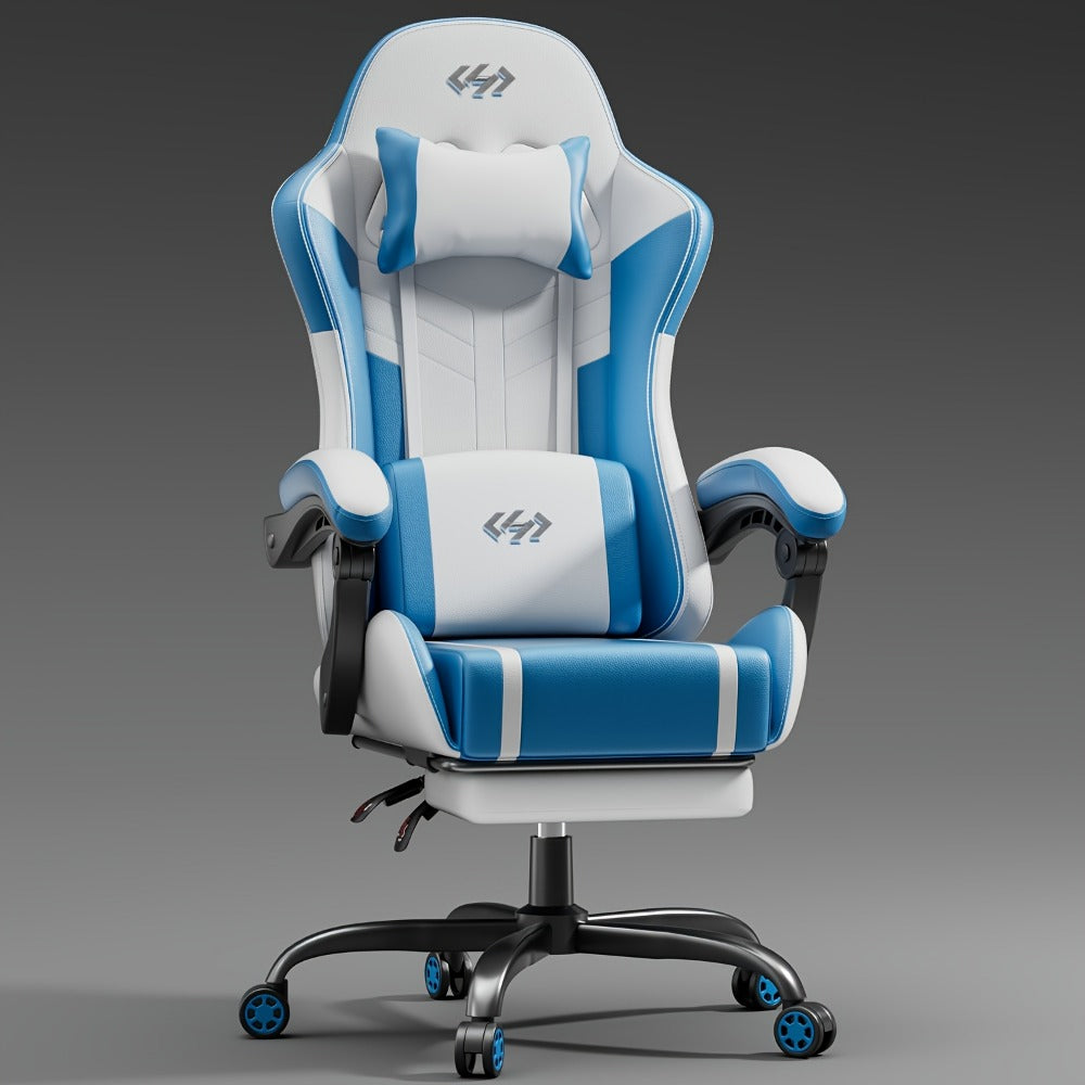 Faux Leather Gaming Chair, Reclining Computer Chair for Home Office detail image