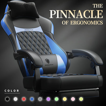 Gaming Chair shown in the Black Blue option