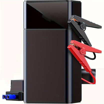Car Jump Starter Portable Emergency Power Bank with LED Flashlight SOS Air Pump for Small Vehicles Roadside Emergency Kit