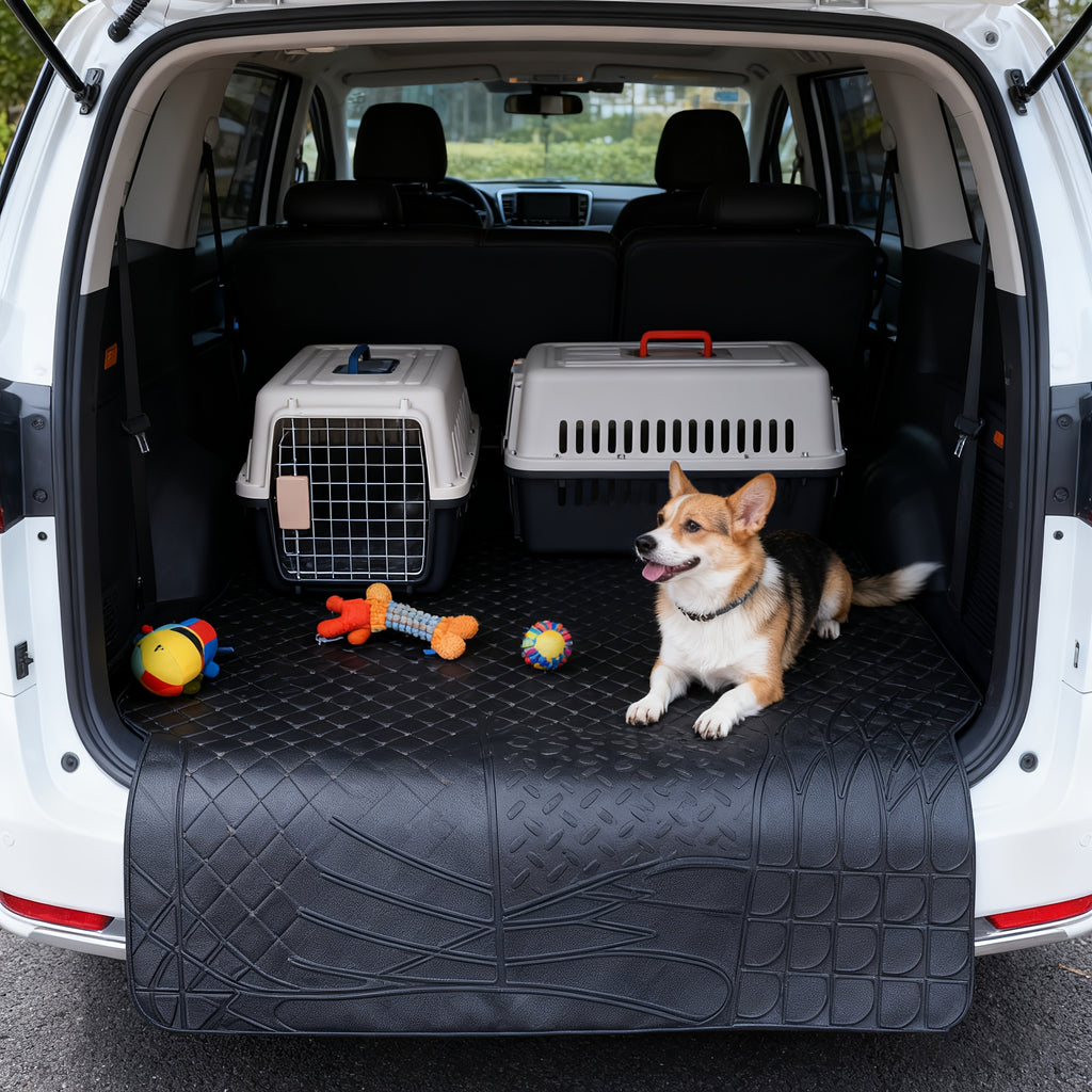 Car Trunk Cushion PVC Waterproof And Can Be Freely Cut.Easy to Clean.Suitable for Most Vehicles.Anti Slip And Wear-Resistant Car Trunk Anti Dirt Pad Inside The Car