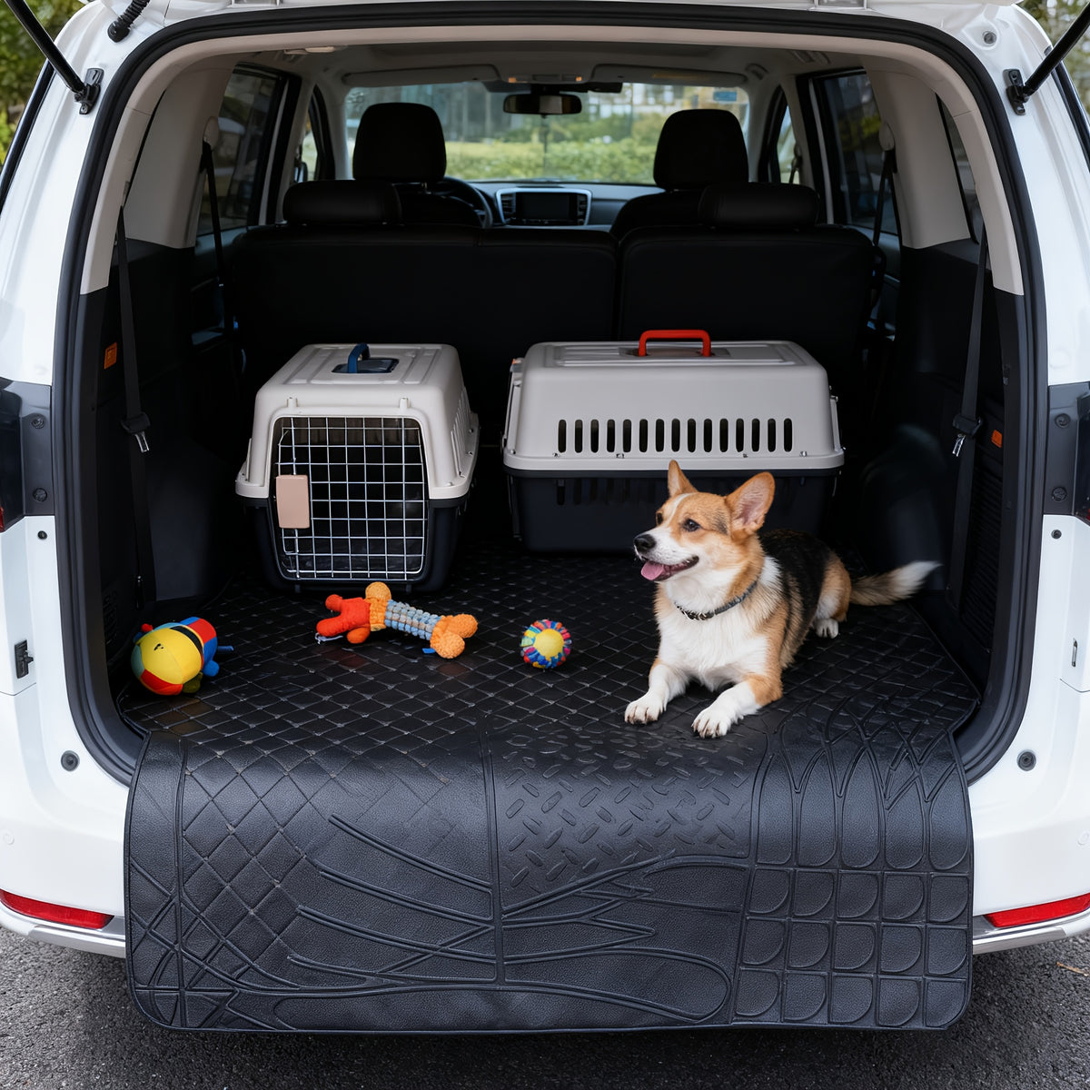 Car Trunk Cushion PVC Waterproof And Can Be Freely Cut.Easy to Clean.Suitable for Most Vehicles.Anti Slip And Wear-Resistant Car Trunk Anti Dirt Pad Inside The Car