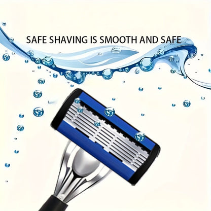 Safety Razor Kit for Men Double Edge 36 Blades & 2 Anti-Slip Handles – Stainless Steel Manual Wet Shaving Set for Smooth Painless Close Shave, Reusable Eco-Friendly Grooming Gift