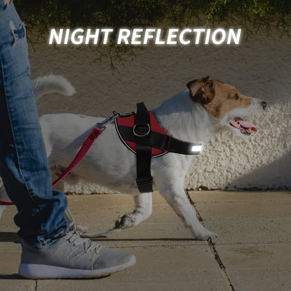 Breathable Reflective Dog Harness with Control Handle – Adjustable Outdoor Vest for Walking Running Hiking – XS to XXL