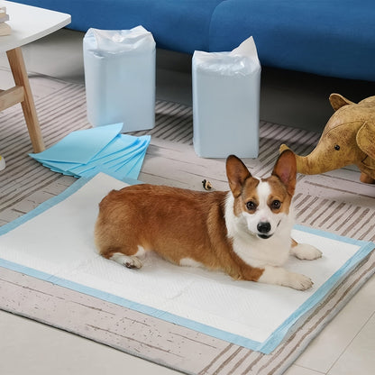 Dog Urine Pads Super Absorbent 23.6"x23.6" – Ultra-Thick Puppy Training Pads & Pet Toilet Pads, Rapid Liquid Lock, 50 / 125 / 300 Count Value Packs