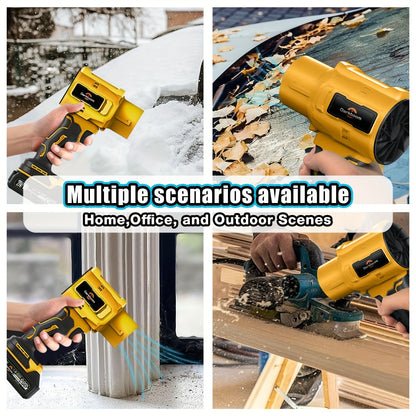 Cordless Handheld Leaf Blower & Air Duster – 45000RPM Turbo Motor, Dual Battery, Car Drying & Cleaning Blower