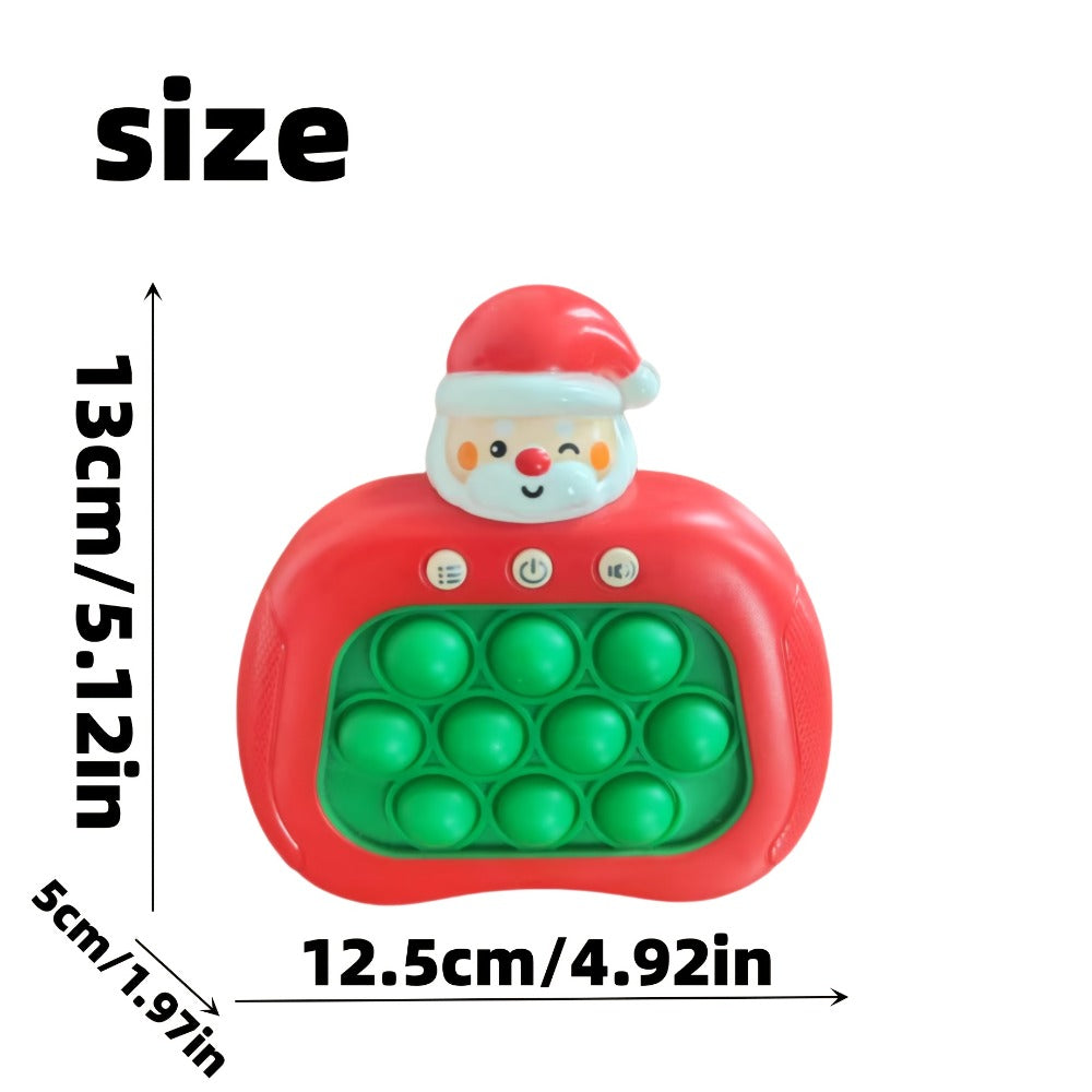 Santa Claus Pop Up Brain Game Toy for Kids – Interactive Click Music Memory Training Toy to Boost Focus Logic Animal Shaped Christmas Gift for Boys Girls