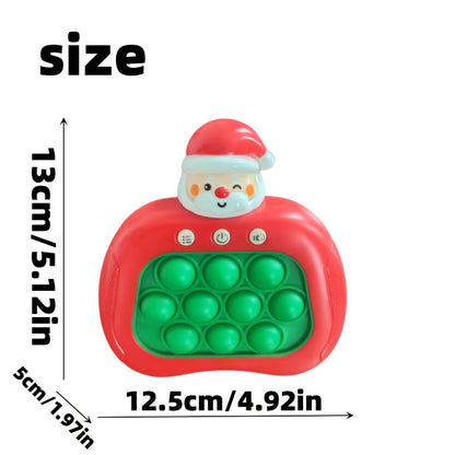 Santa Claus Pop Up Brain Game Toy for Kids – Interactive Click Music Memory Training Toy to Boost Focus Logic Animal Shaped Christmas Gift for Boys Girls