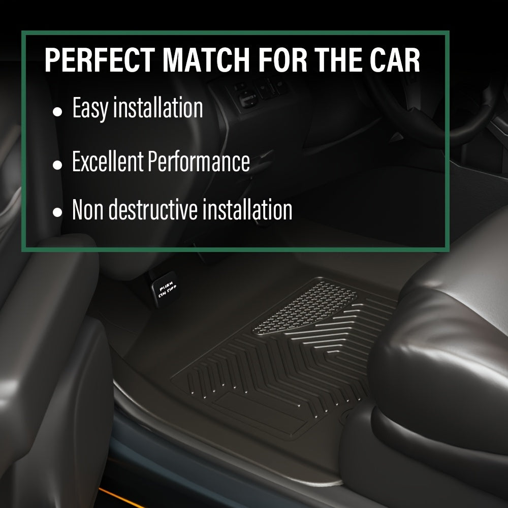 Floor Mats For Honda For Civic Sedan 4-Door 2016-2021 3pcs Floor Liner