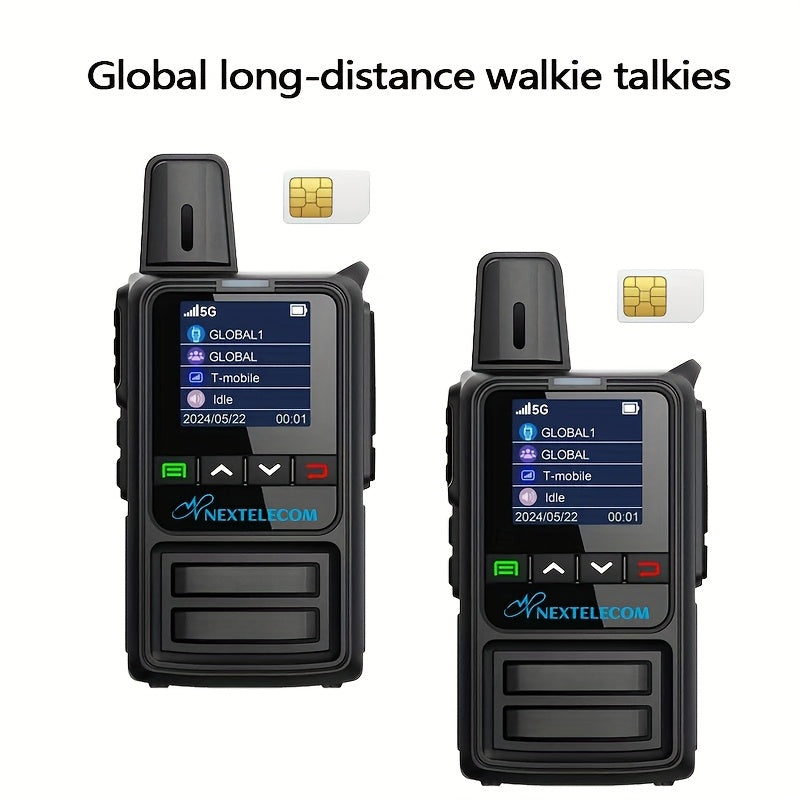5G Long Range Two-Way Radio Model 360, 5000 Miles, 2pcs+SIM