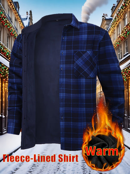 Men's Plaid Long Sleeve Flannel Shirt - Wrinkle Resistant