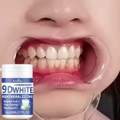 Hydroxyapatite Tooth Powder 3-Pack Remineralizing Whitening Deep Cleaning Mint Fresh Breath Enamel Repair Oral Care for Men Women 80ml Each Bottle